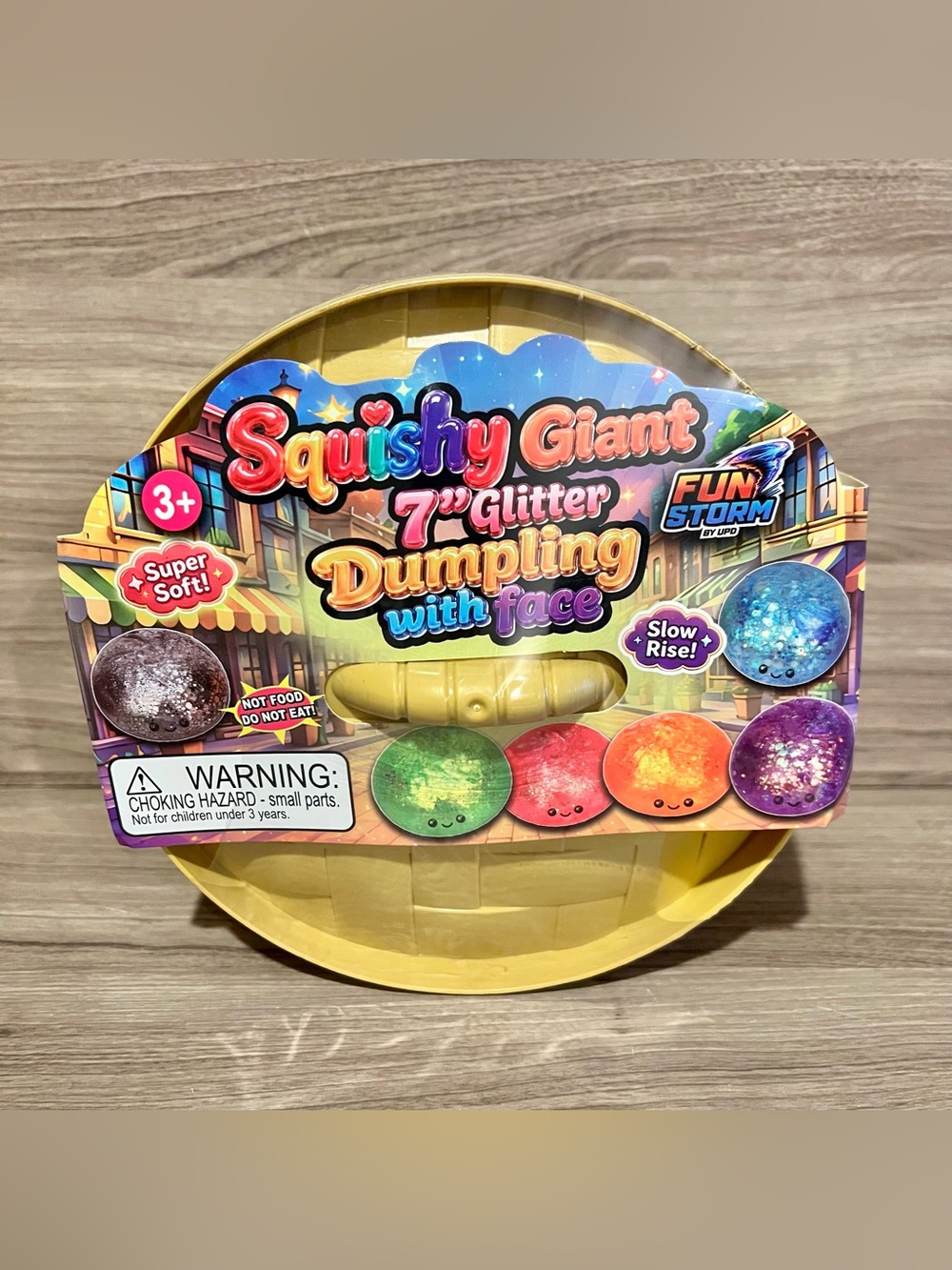 Fun Storm Squishy Giant 7” Glitter Dumpling (Sealed)